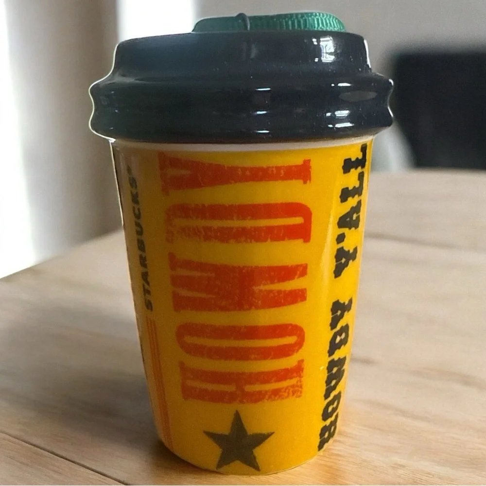 Starbucks Texas “Lone Star State” Mini Cup Ornament (2017) Collectible Ceramic
